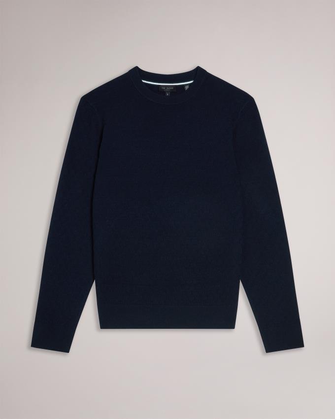 Pull Ted Baker Long Sleeve T Knit Bleu Marine Homme | DLS-56488918